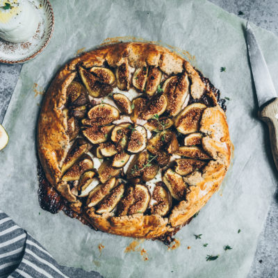 Tarte rustique chèvre & figues