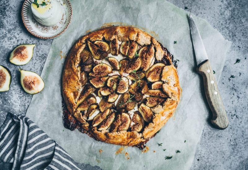 Tarte rustique chèvre & figues