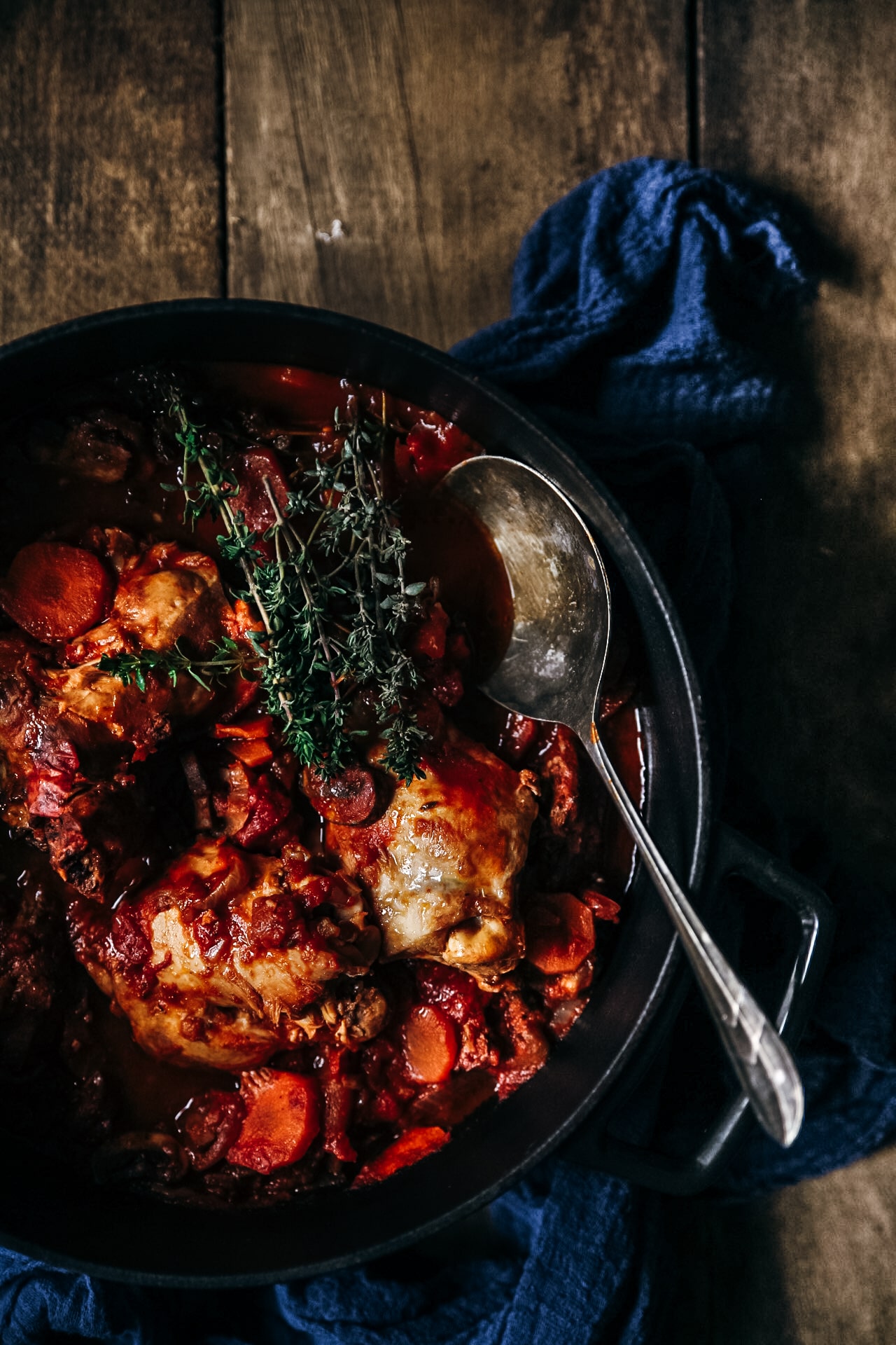 Lapin façon osso bucco et polenta crémeuse