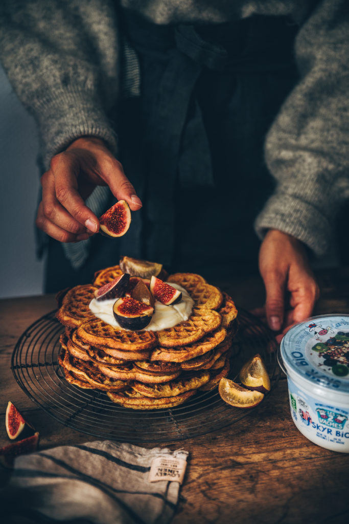 Gaufre potimarron skyr