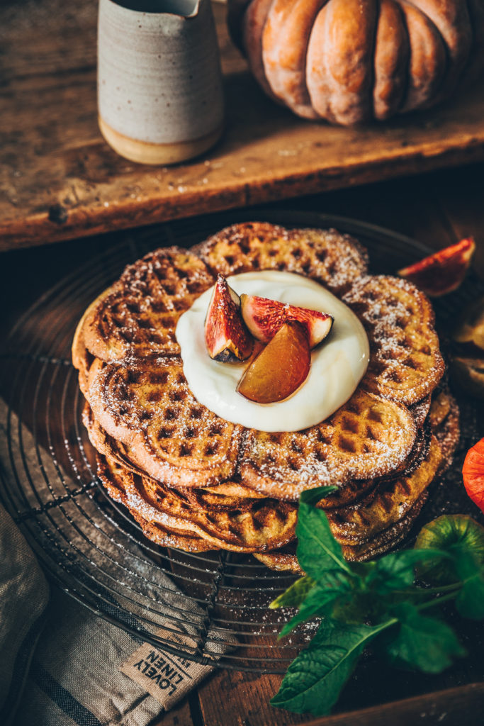 Gaufre potimarron skyr