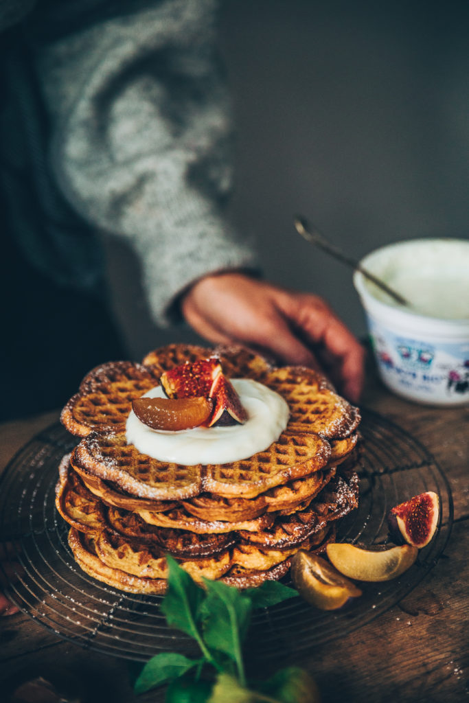 Gaufre potimarron skyr