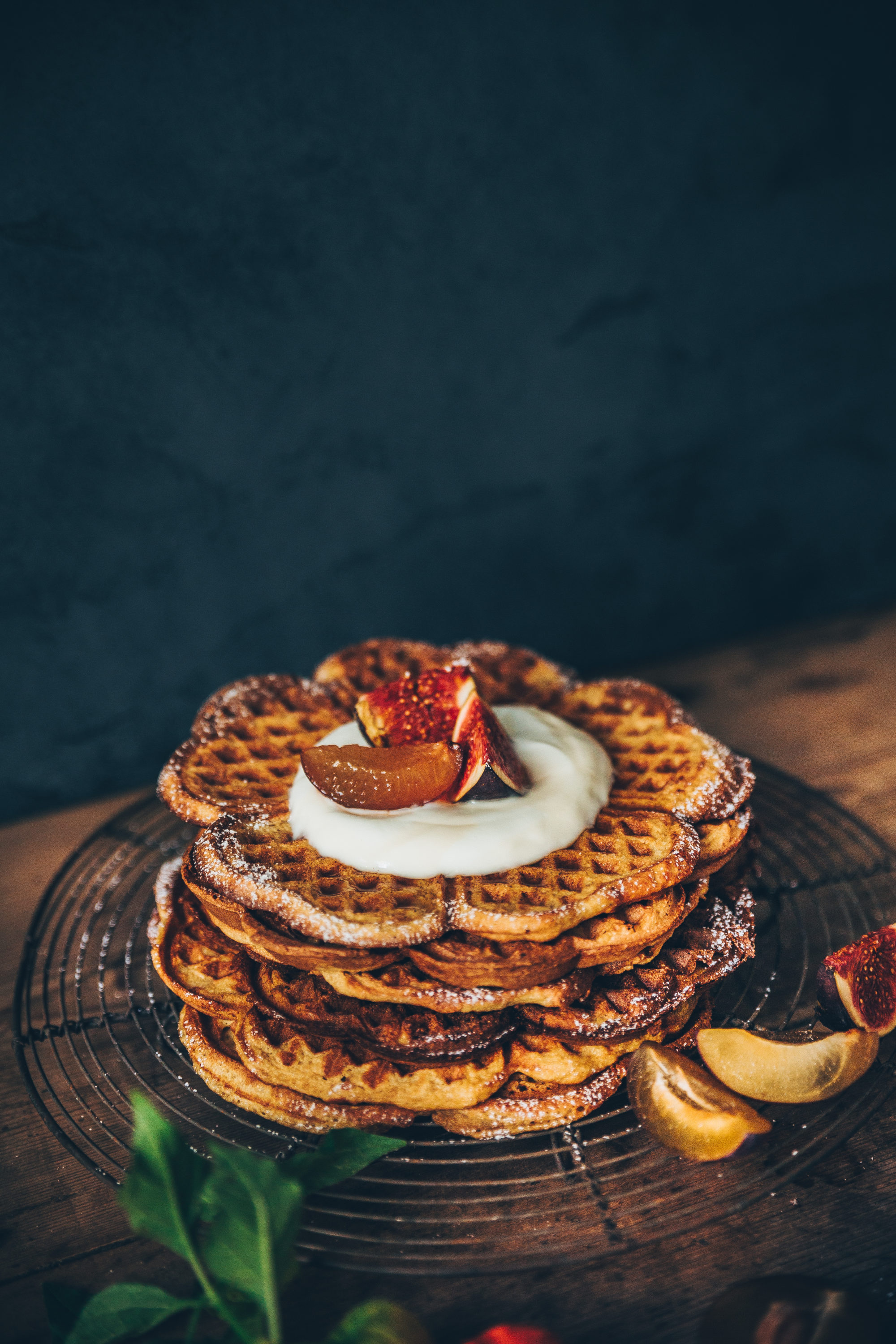 Gaufre potimarron skyr