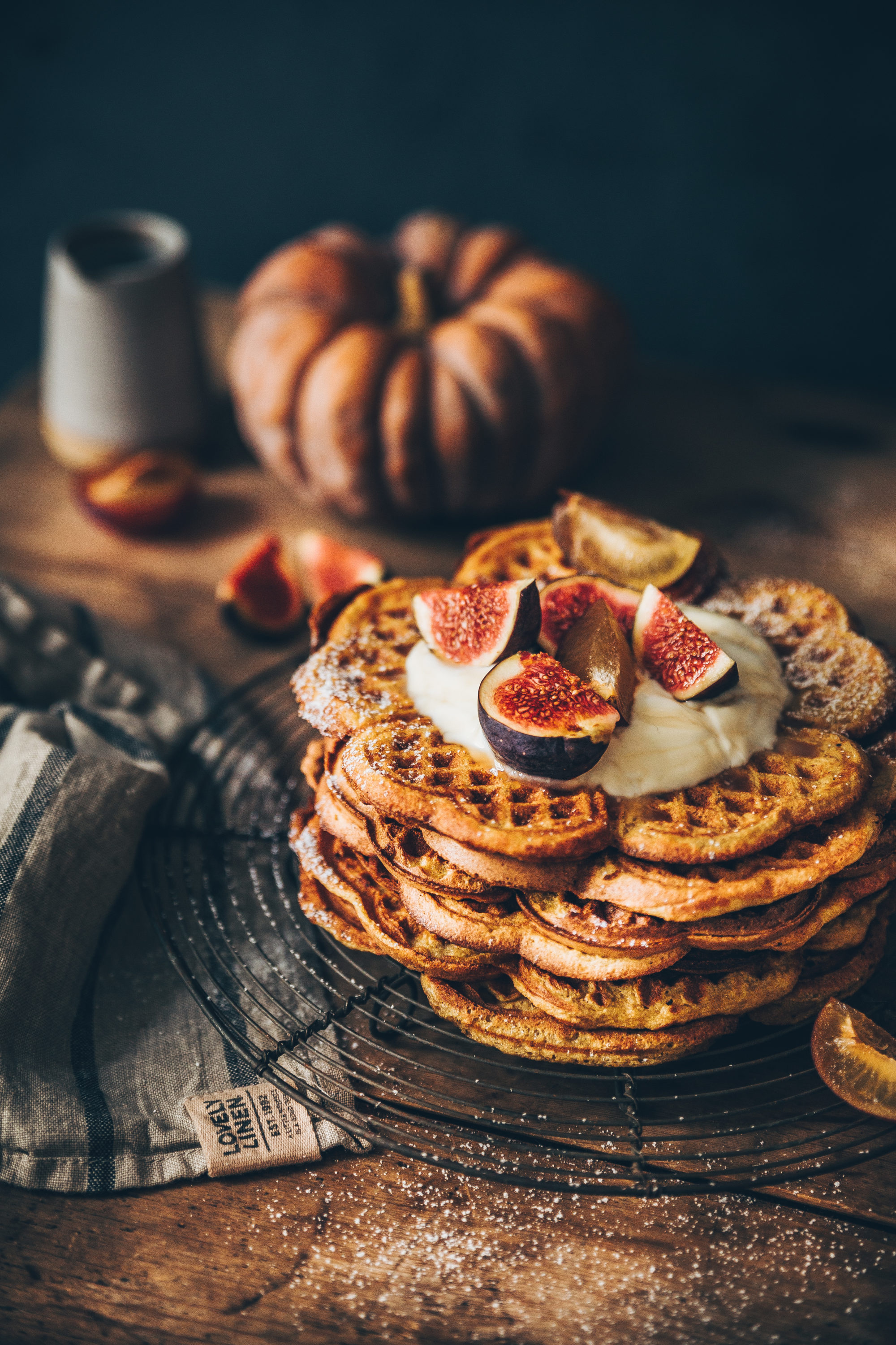 Gaufre potimarron skyr