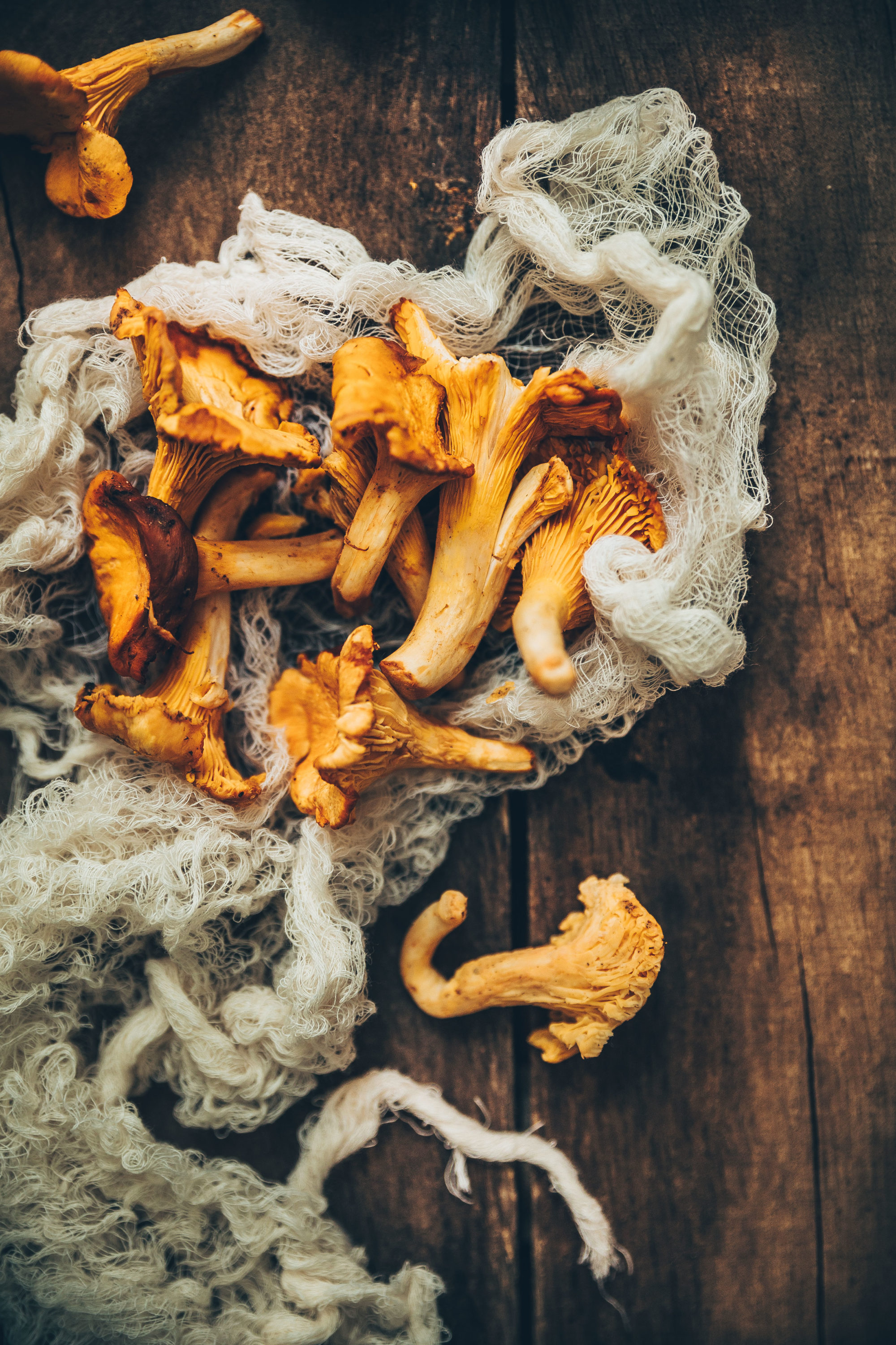 Spaghettis girolles fromage megandcook 