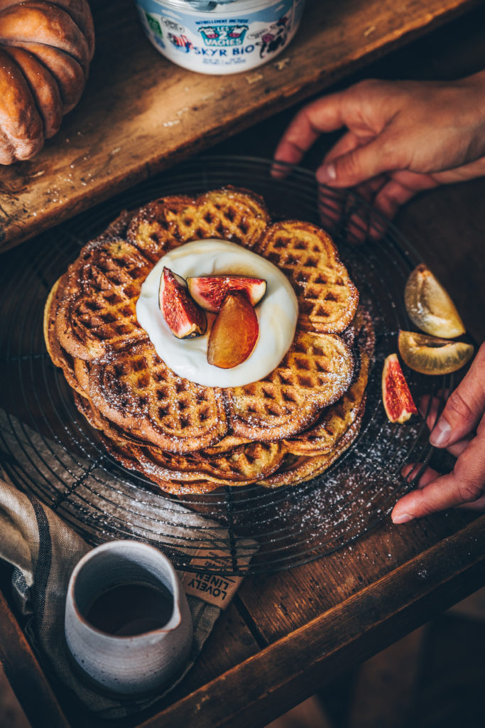 Gaufre potimarron skyr