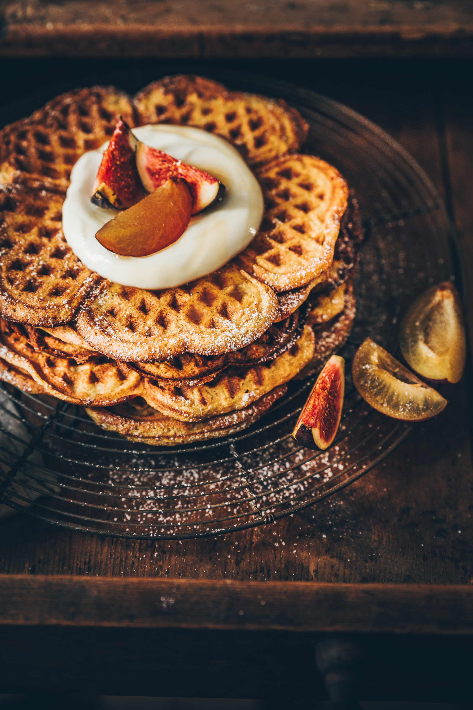 Gaufre potimarron skyr