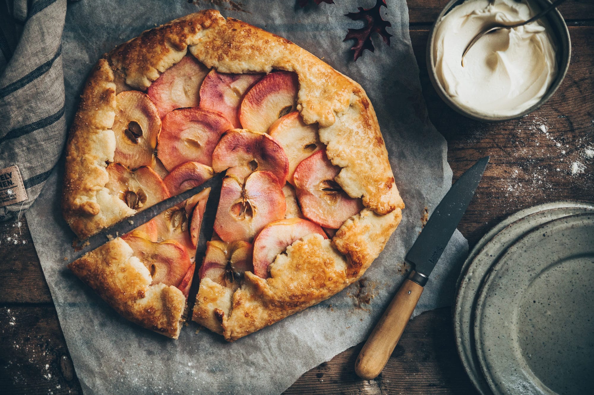 Tarte rustique aux pommes