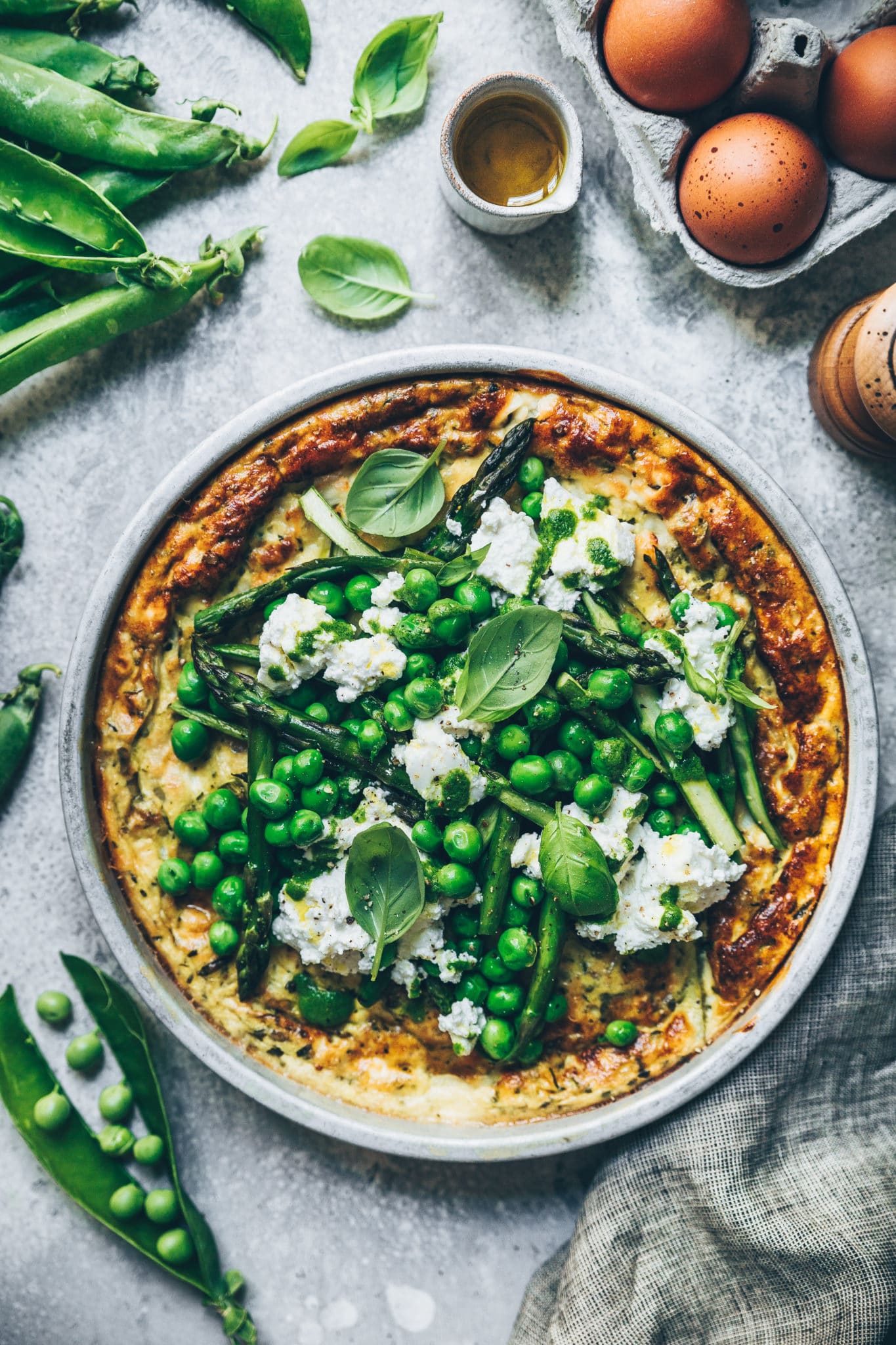 Frittata légumes verts - Mégane Arderighi - Megandcook