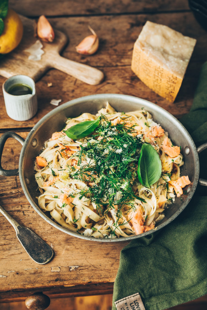 Pâtes au saumon Mégane Ardérighi - megandcook styliste culinaire