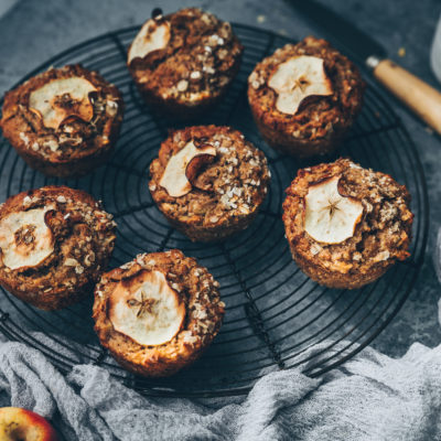 Muffins banane, pommes & flocons d’avoine