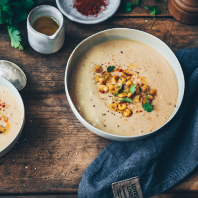 Velouté maïs au paprika fumé