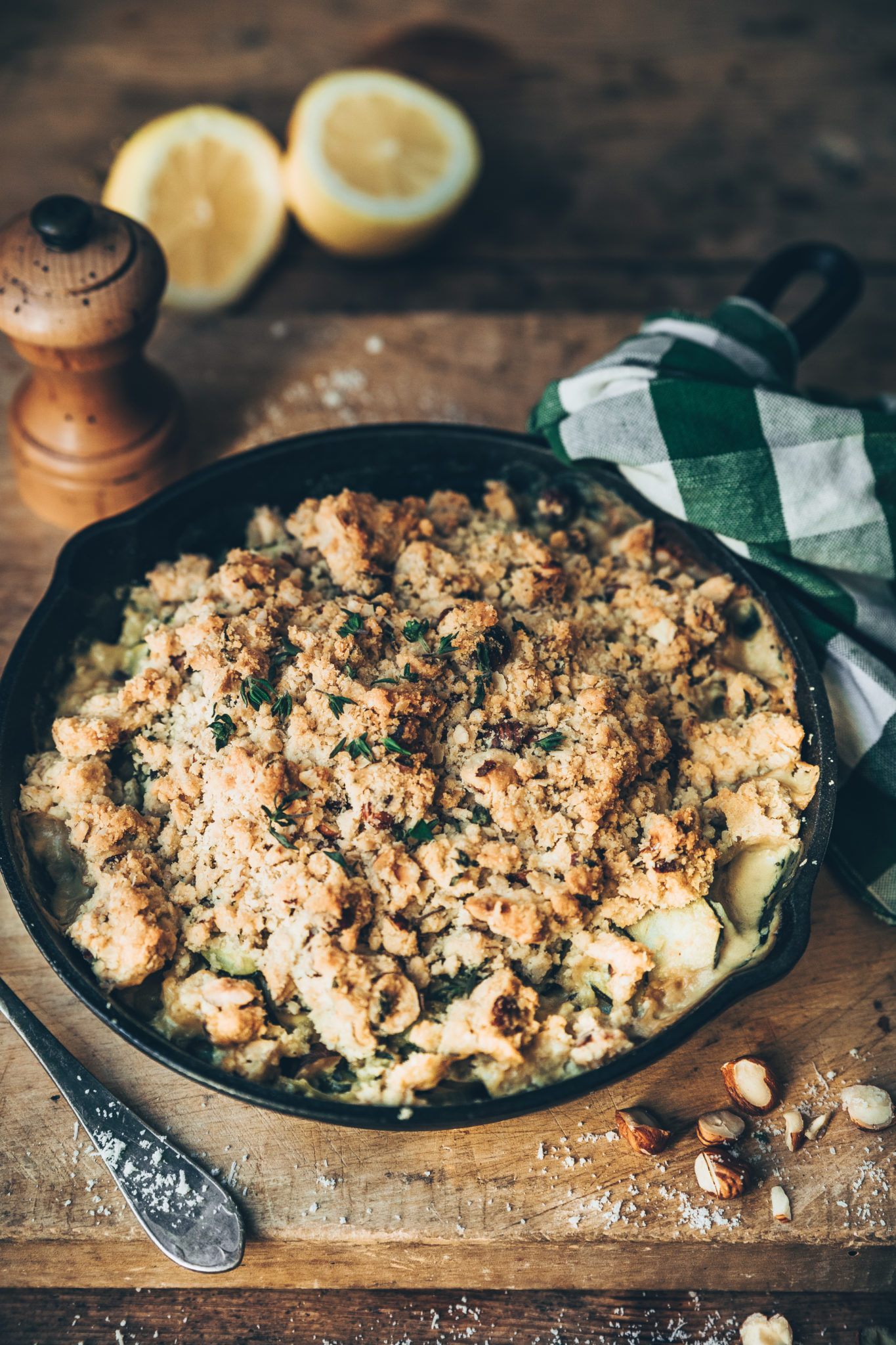 crumble chèvre courgettes - megandcook