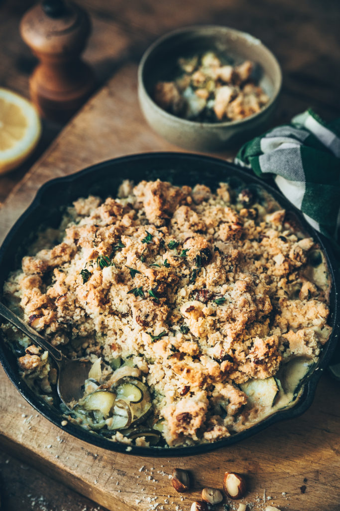 crumble chèvre courgettes - megandcook