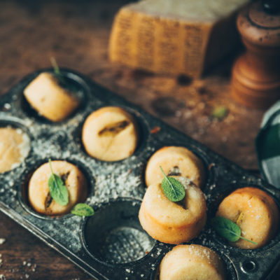 Mini muffins sauge et parmesan