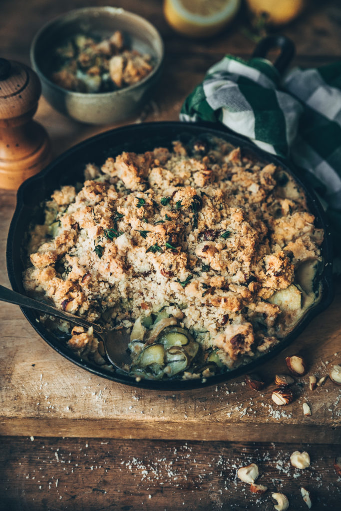 crumble chèvre courgettes - megandcook