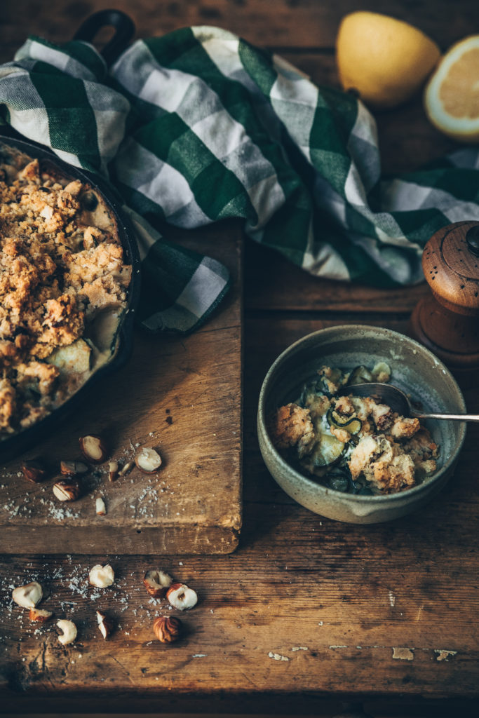 crumble chèvre courgettes - megandcook