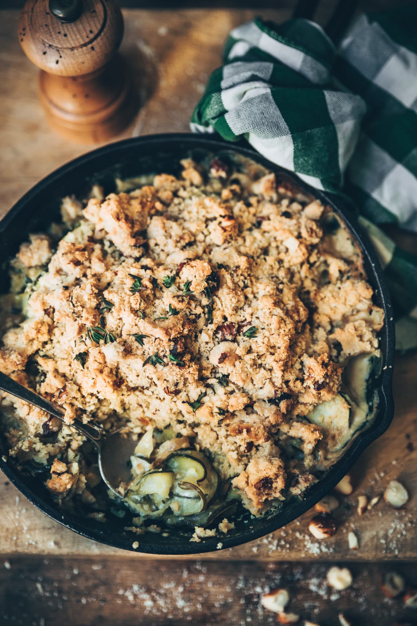 crumble chèvre courgettes - megandcook