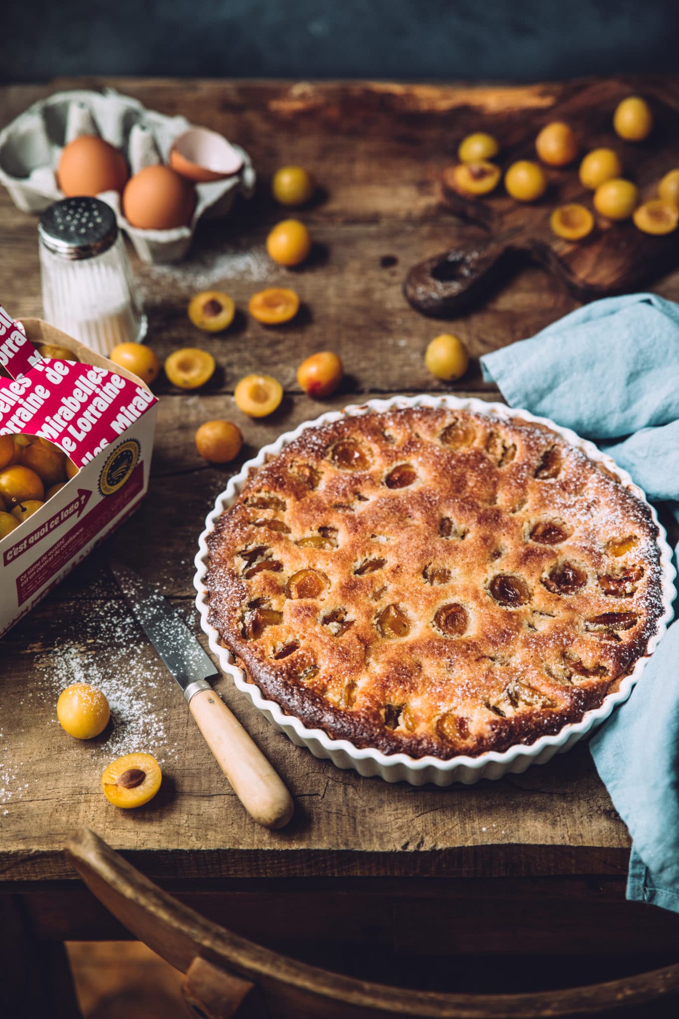 Tarte aux mirabelles - Mégane Ardérighi styliste culinaire lyon