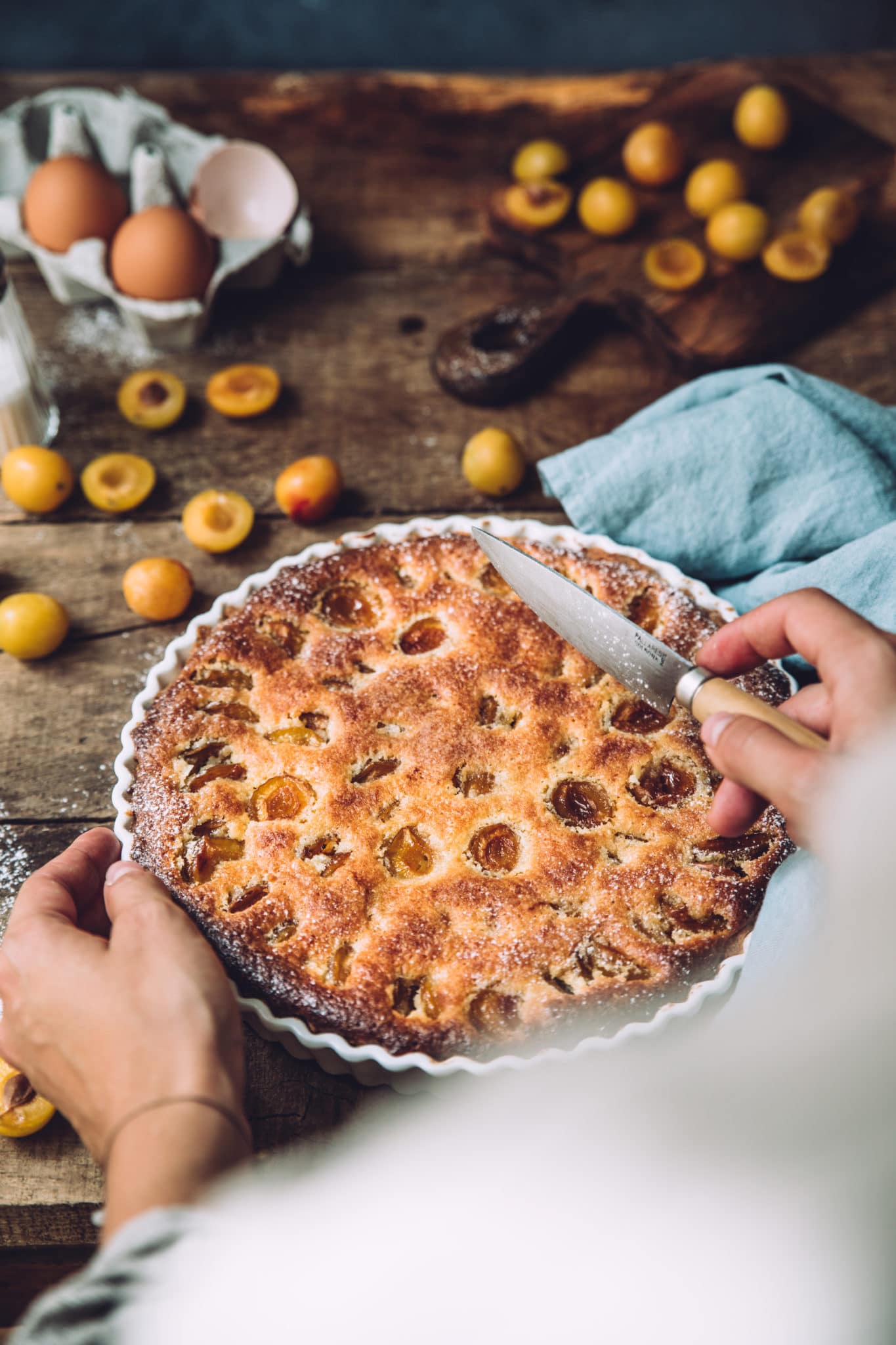 Tarte aux mirabelles - Mégane Ardérighi styliste culinaire lyon