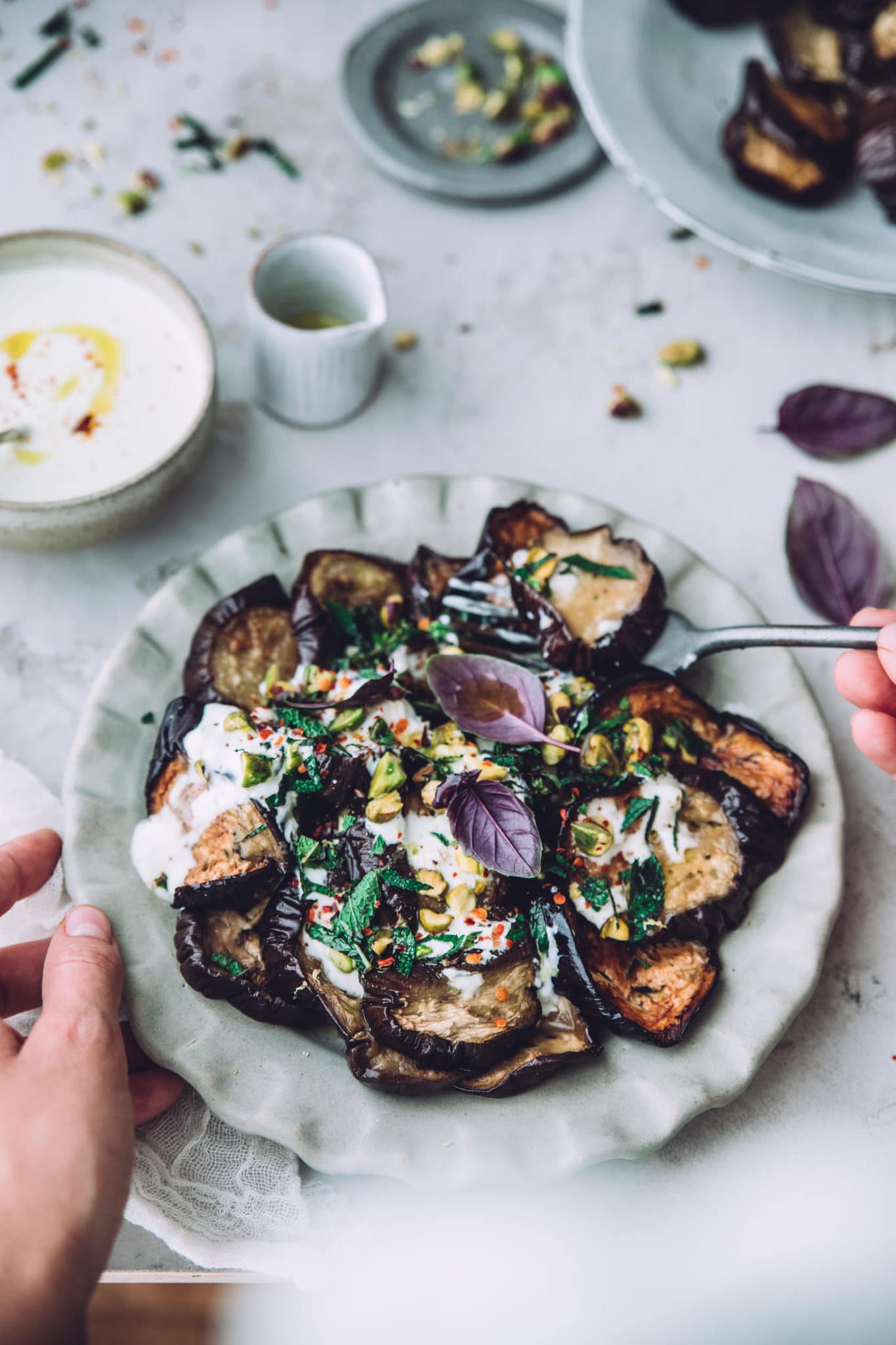 Salade aubergines - Mégane Ardérighi megandcook styliste culinaire lyon