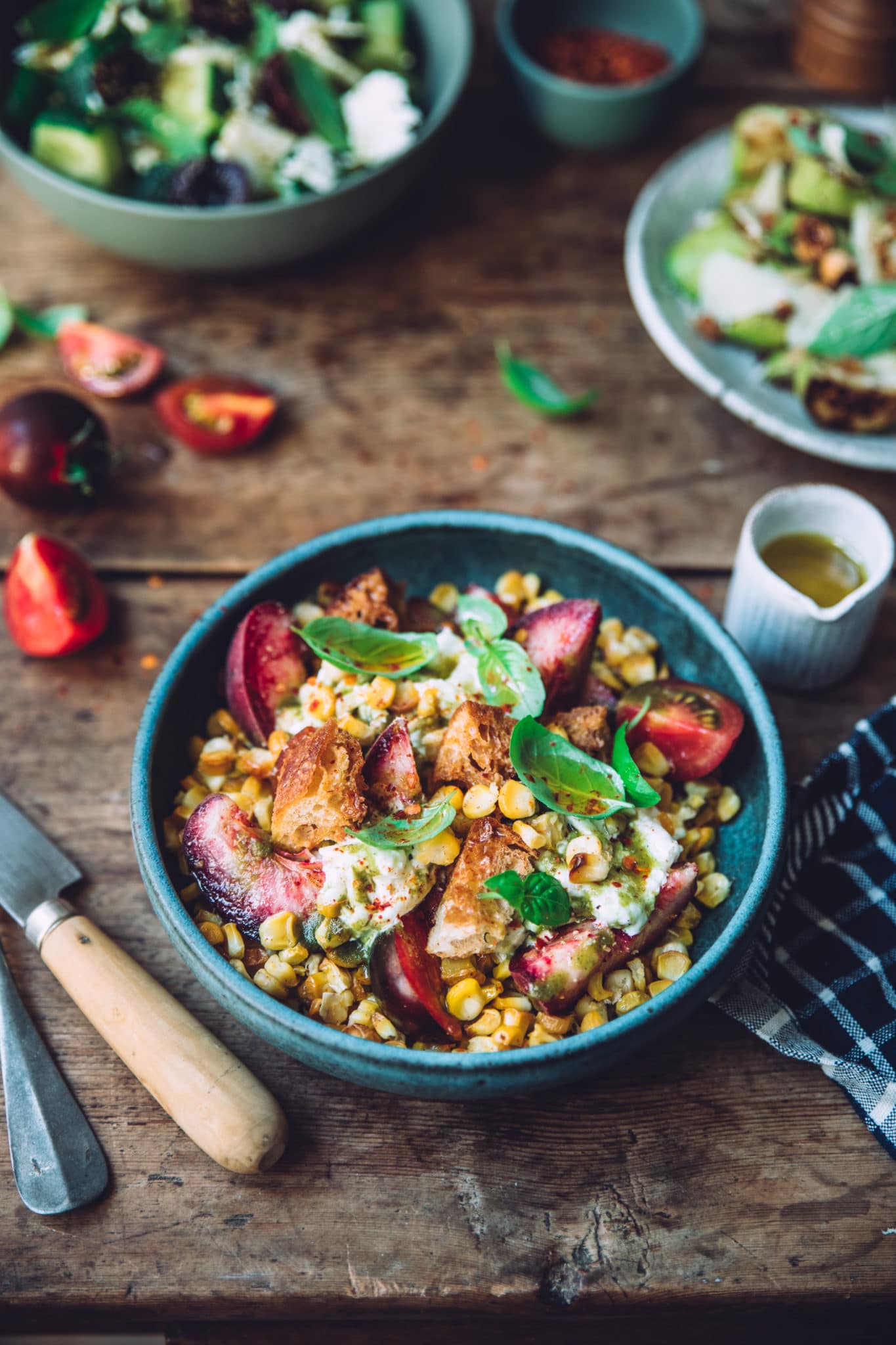 Salade maïs styliste culinaire lyon - Mégane Arderighi megandcook 