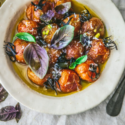 Salade de tomates confites