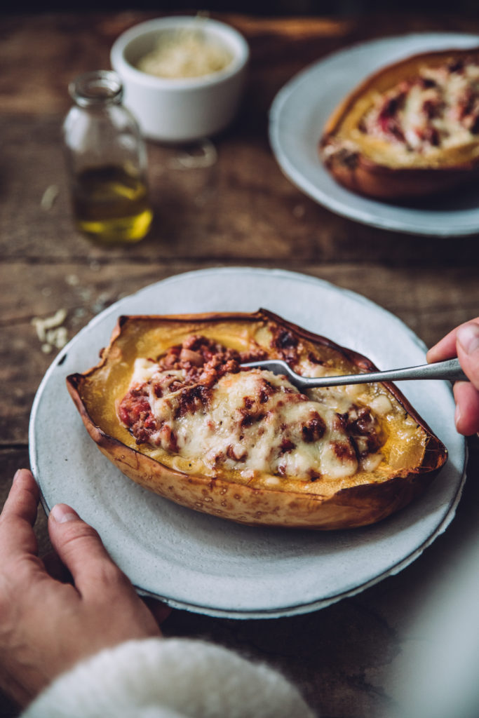 Courge spaghettis façon lasagne Mégane Ardérighi styliste culinaire Megandcook