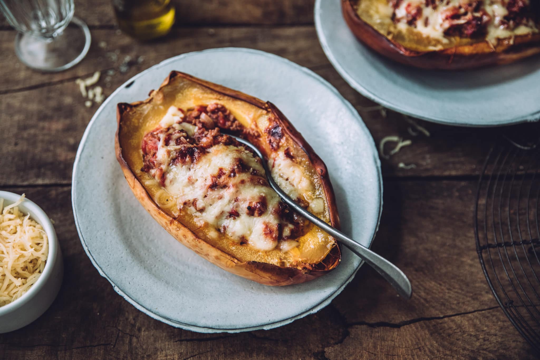 Courge spaghettis façon lasagne