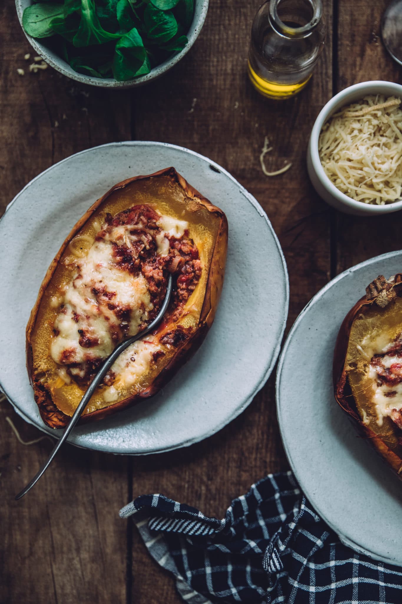 Courge spaghettis façon lasagne Mégane Ardérighi styliste culinaire Megandcook