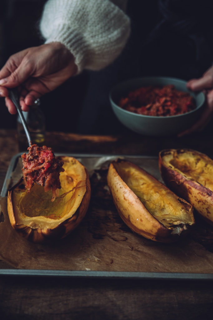 Courge spaghettis façon lasagne Mégane Ardérighi styliste culinaire Megandcook 