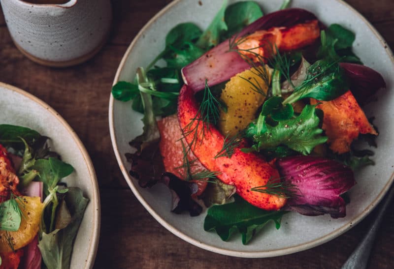 Salade de homard aux agrumes