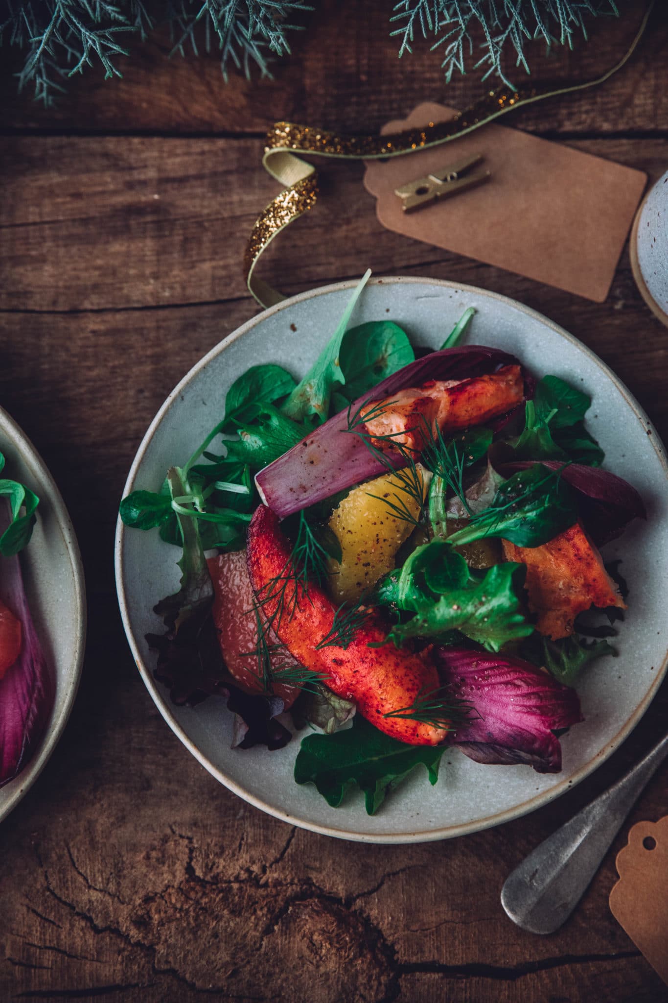 Salade entrée noël