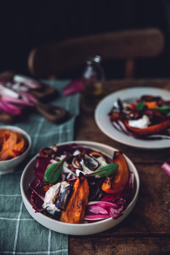 Salade de courge burrata