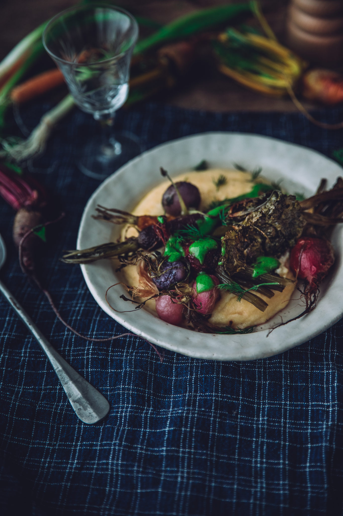 Légumes polenta 