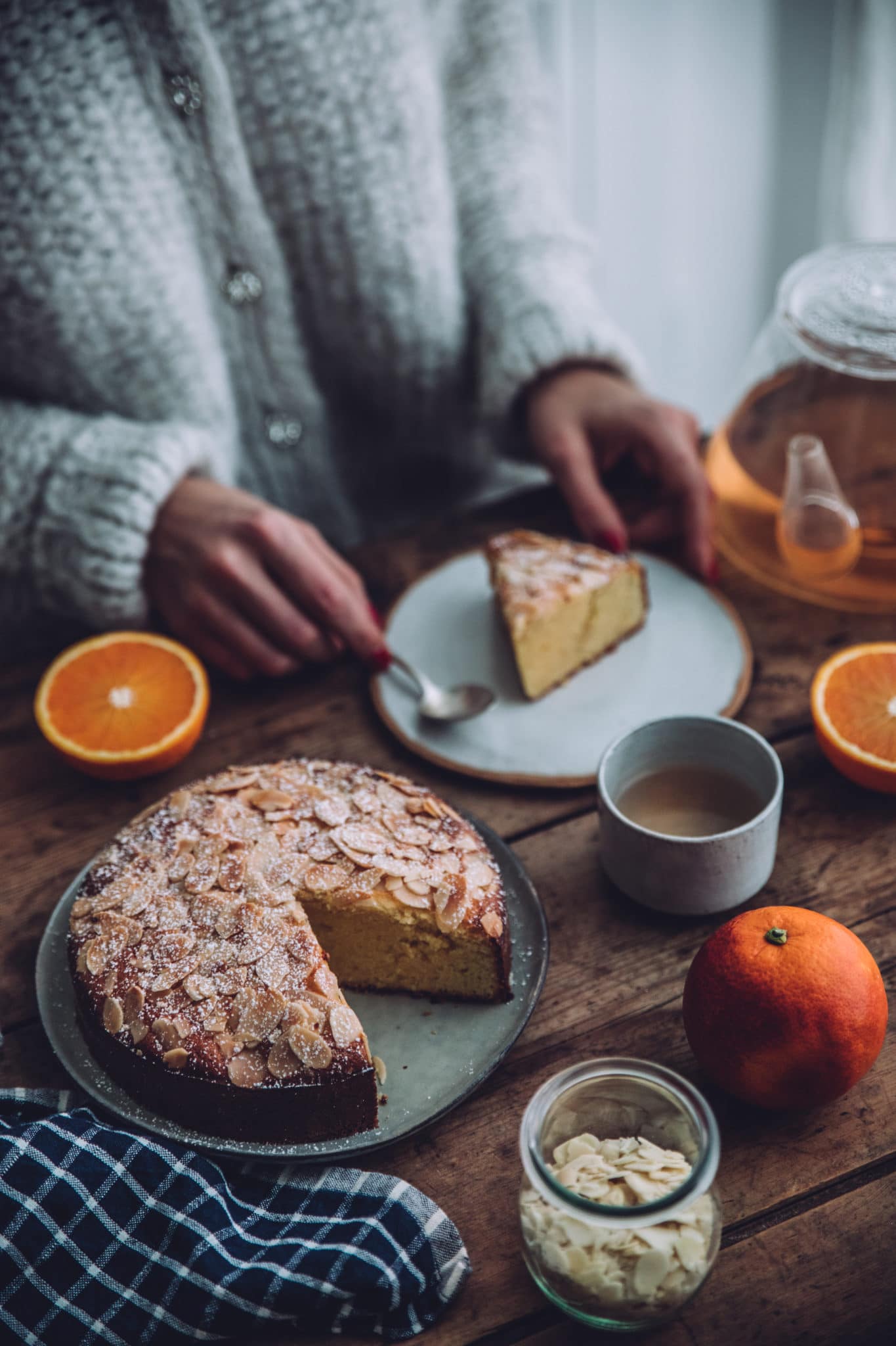 Gâteau moelleux orange amandes 