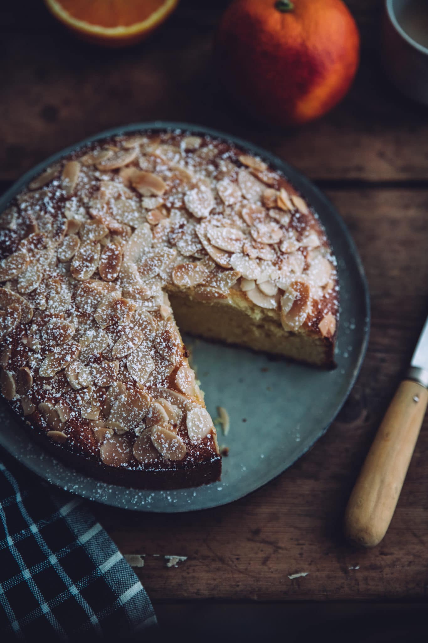 Gâteau moelleux amandes orange