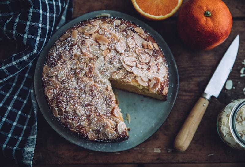 Gâteau aux amandes et orange