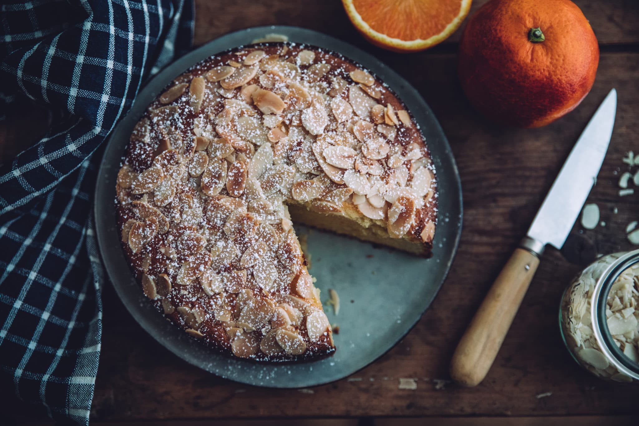 Gâteau aux amandes et orange