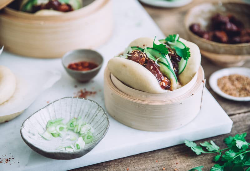 Gua bao au porc caramélisé façon Hong Kong