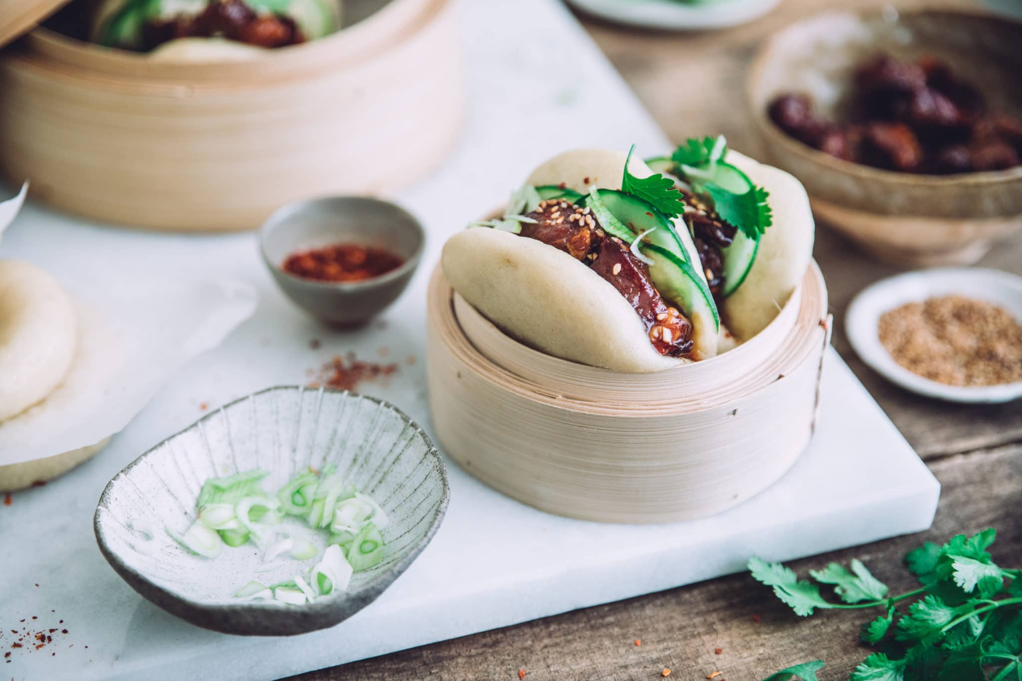 Gua bao au porc caramélisé façon Hong Kong