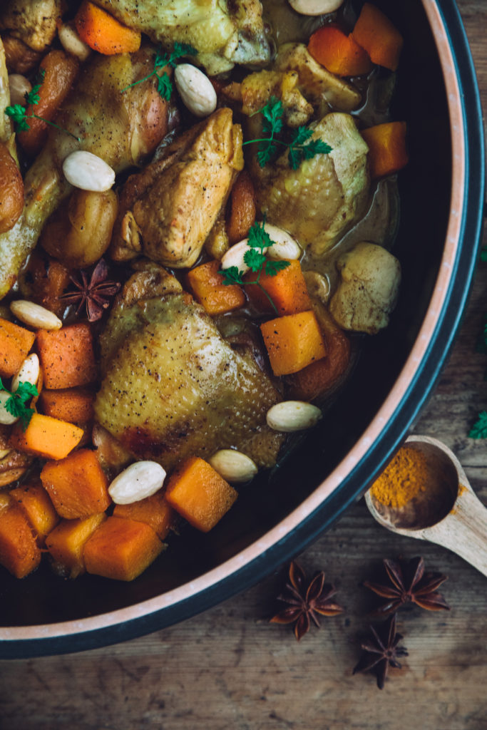 Tajine potimarron chapon