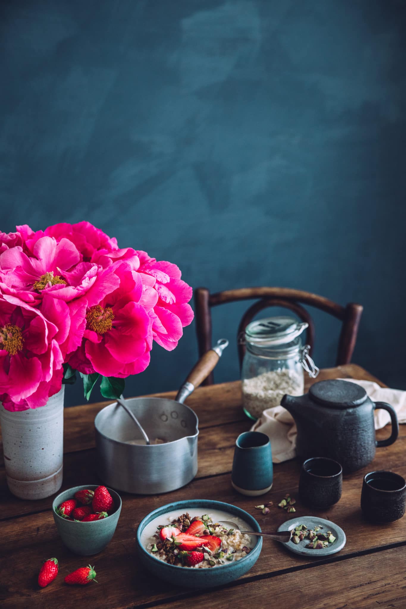 Recette porridge food photography