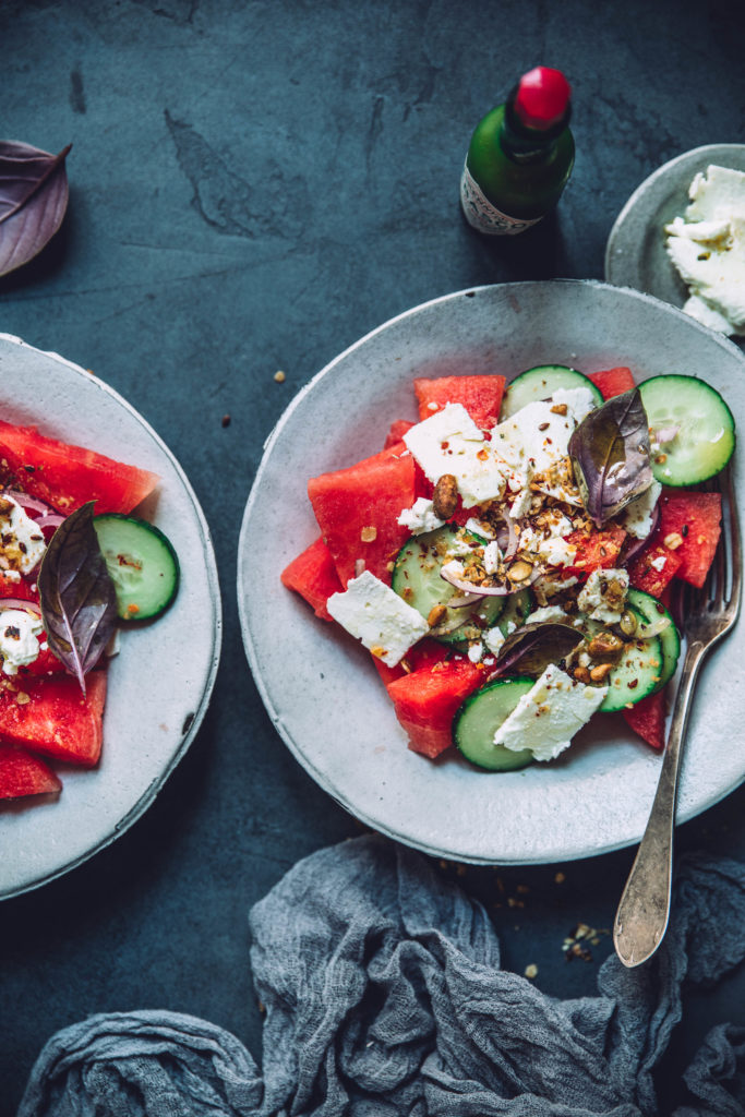 recettes été pastèque salade 