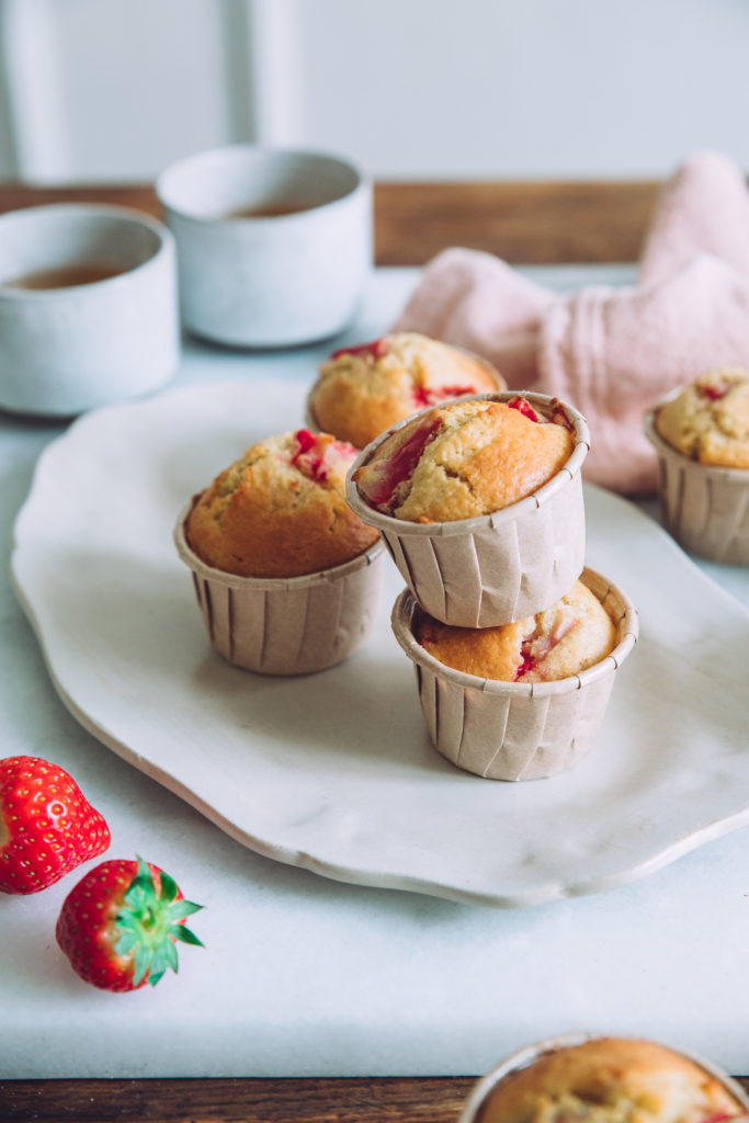 recettes muffins coco fraises