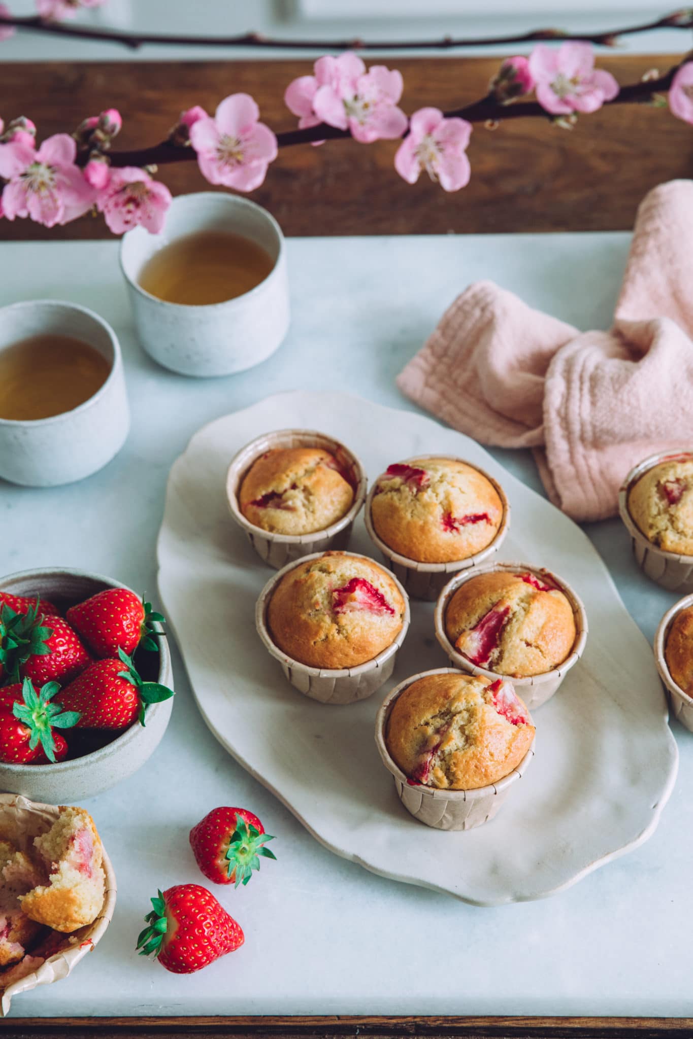 recettes sucrées fraises printemps