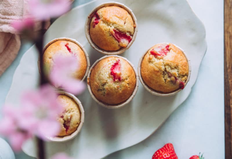 Muffins fraises coco